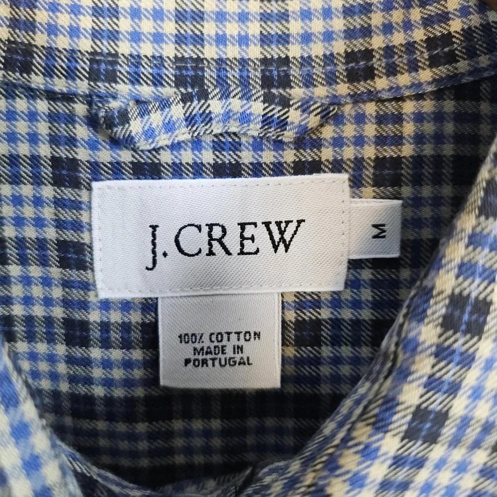 J Crew Men's Multicolor Mini-Check Shirt Size‎ M 100% Cotton Mini-Pane Preppy